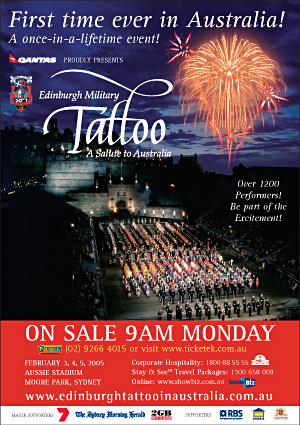 Edinburgh Military Tattoo 2005 - make my mark
